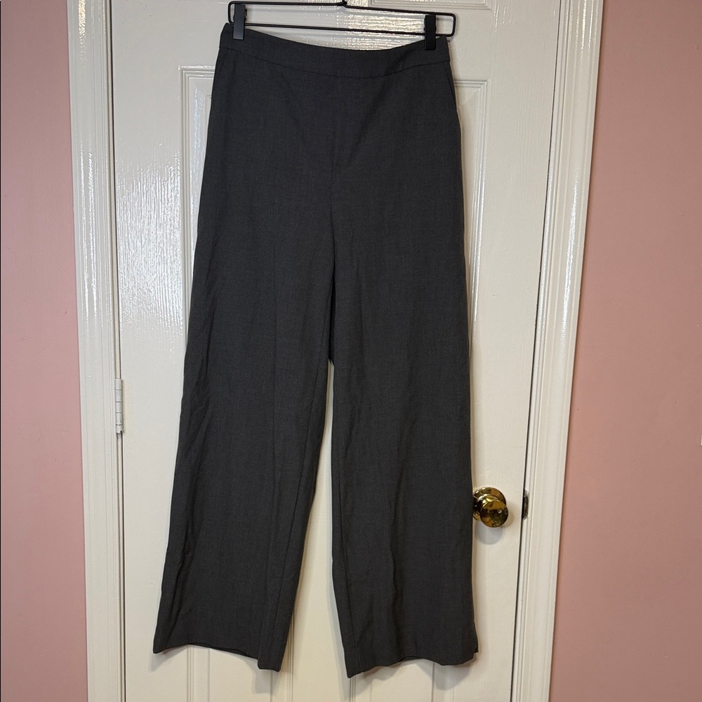 Banana Republic Charcoal Wide Leg Pants